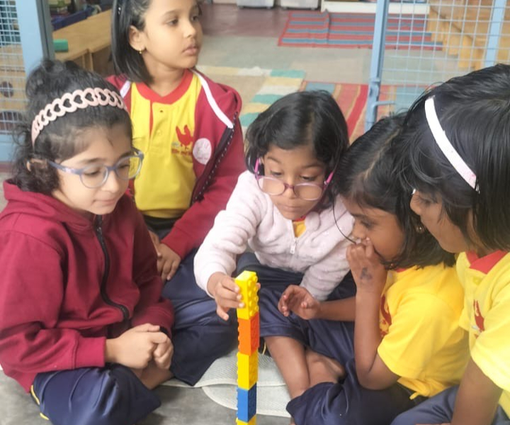 six bricks brogram for preschoolers at little red hen early years kothanur and thanisandra